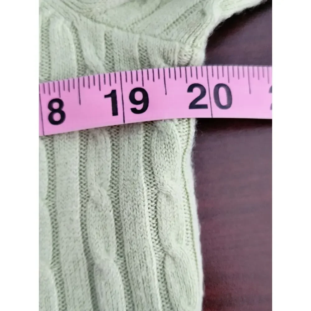Appleseed's Pullover Sweater Top Women's Size L Green Short Sleeve Knit - Picture 4 of 11